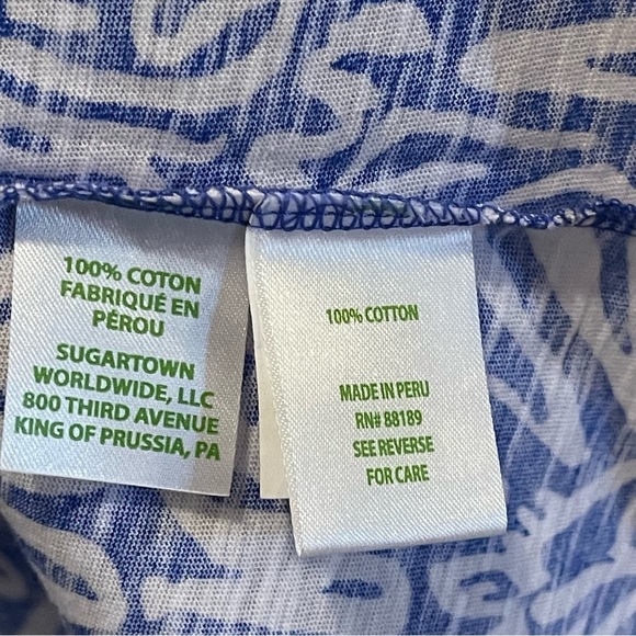 Lilly Pulitzer Etta Scoop Neck Zee Bebe Size XL - Picture 5 of 5